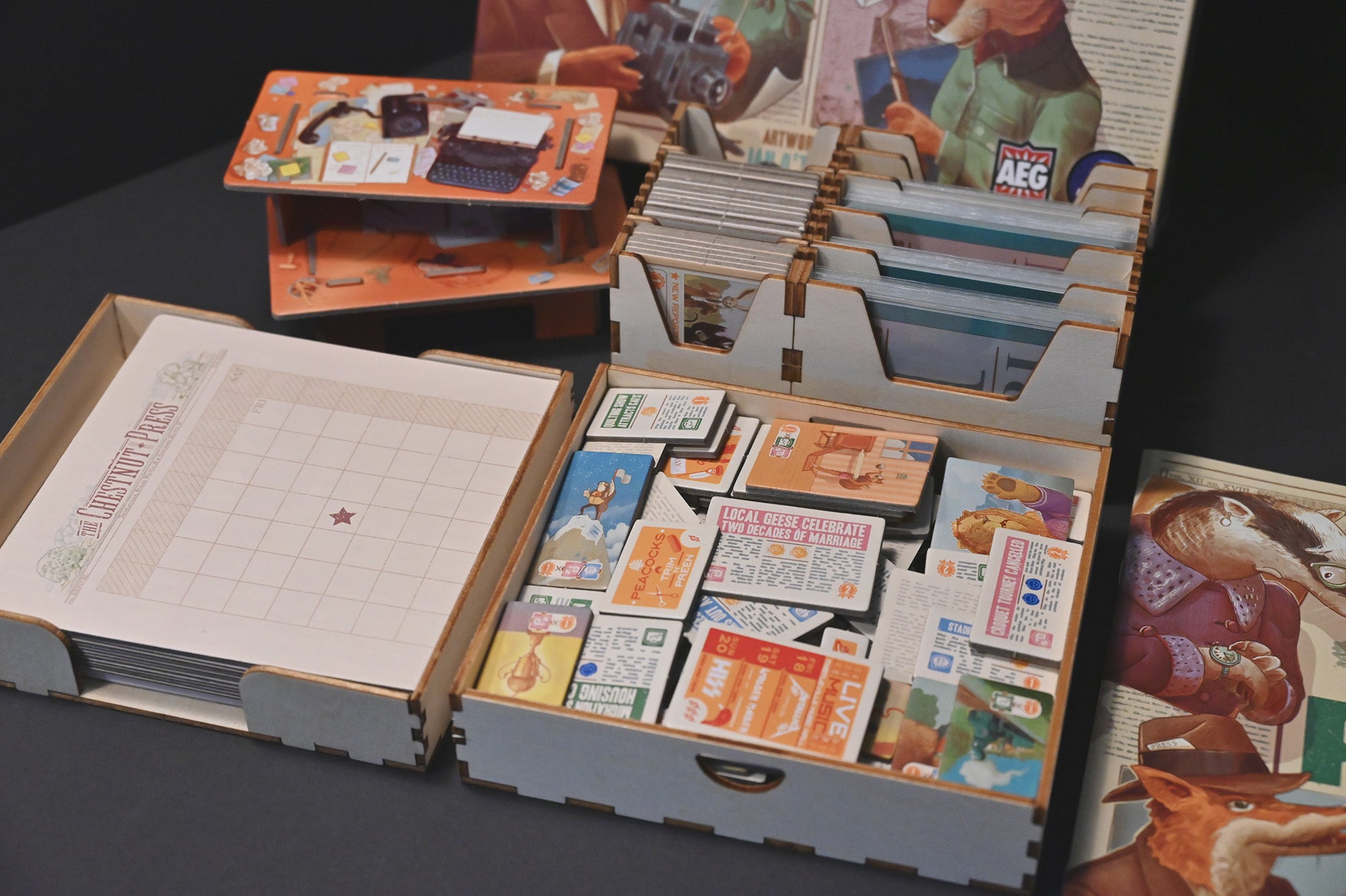 Fit to Print: Organizer - 【烏鴉盒子】號外!動物日報 桌遊收納盒